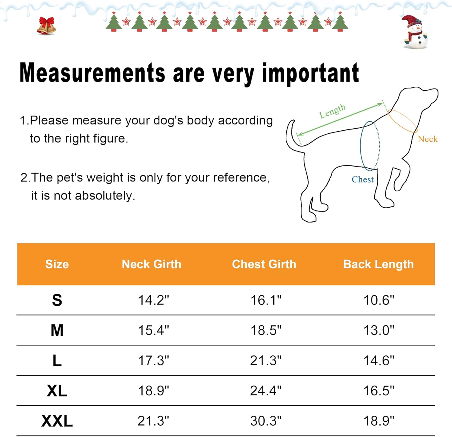 Weihnachtshunde Wintermantel - Festlicher Weihnachtsmantel für Hunde