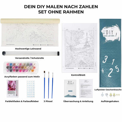 DIY Malen nach Zahlen - Tür zum Sonnenuntergang