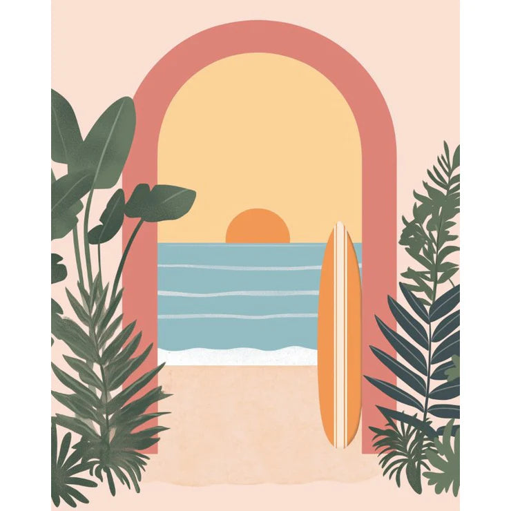 DIY Malen nach Zahlen Sonnenuntergang - Kreatives Malset für entspannende Kunstmomente