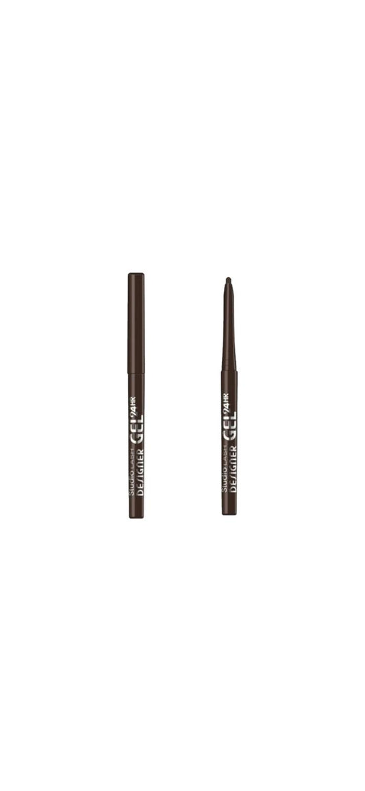 Miss Sporty Studio Lash Gel Eyeliner Designer, Long Lasting 24HR - 003 Brown Designer