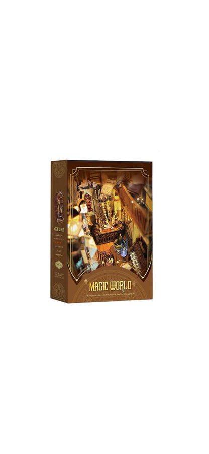 Book Nook - Magic World 3D Buchstütze Kit Holz beleuchtet DIY