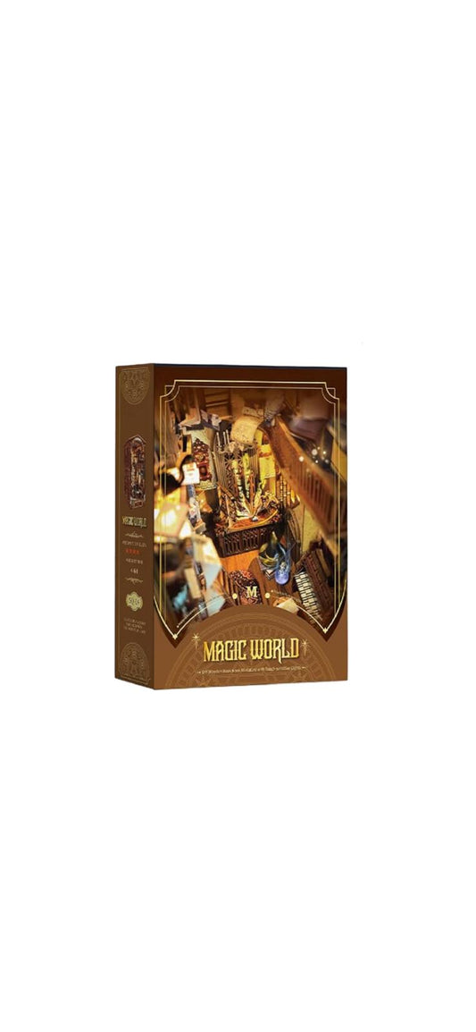 Book Nook - Magic World 3D Buchstütze Kit Holz beleuchtet DIY