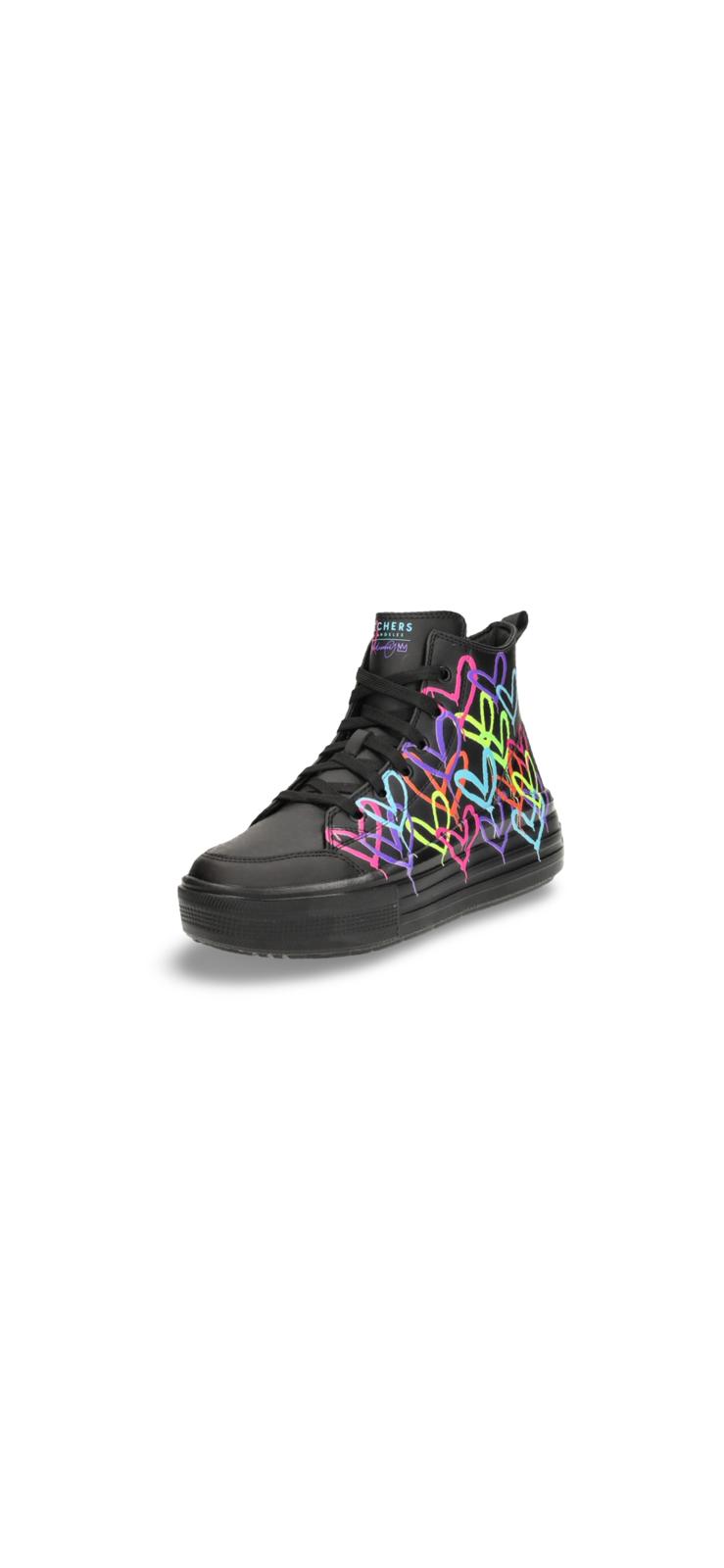 Skechers Hyperlift - Love Daz Schnürstiefeletten für Mädchen in Schwarz