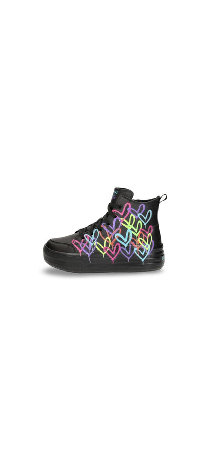 Skechers Hyperlift - Love Daz Schnürstiefeletten für Mädchen in Schwarz