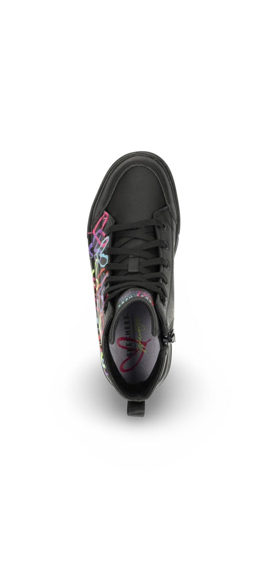 Skechers Hyperlift - Love Daz Schnürstiefeletten für Mädchen in Schwarz