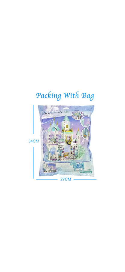 365pcs Spielzeug Bausatz Film Gefroren Elsa Schloss Spiel Geschenk