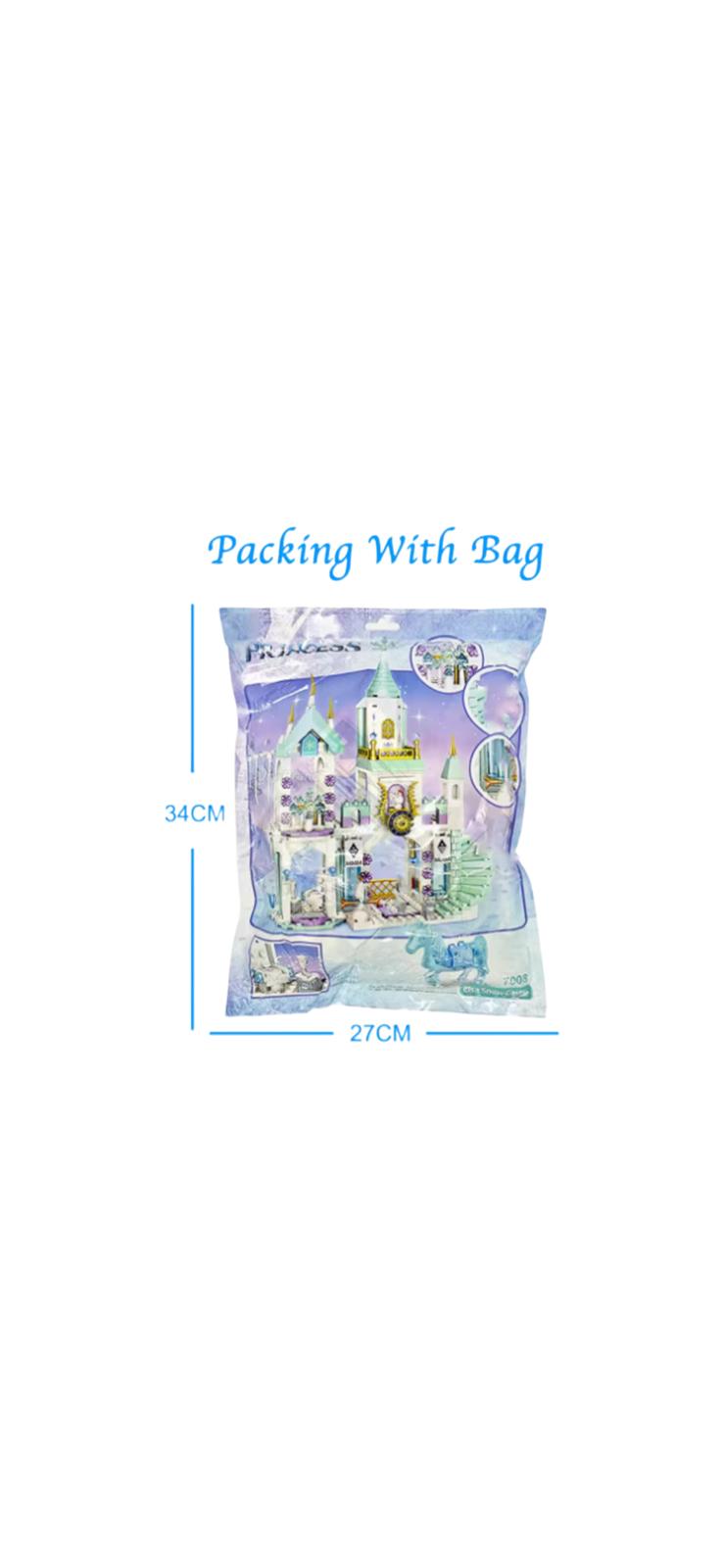 365pcs Spielzeug Bausatz Film Gefroren Elsa Schloss Spiel Geschenk