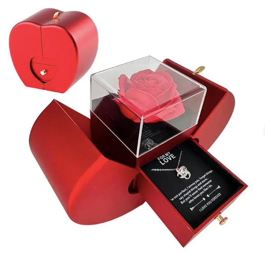 Red Apple Eternal Love Geschenkbox mit roter Rose