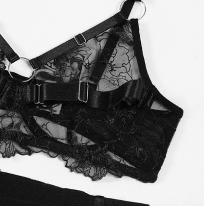Luvinity Berlin ZEPHYRA 3-TEILIGES DESSOUS-SET Größe L
