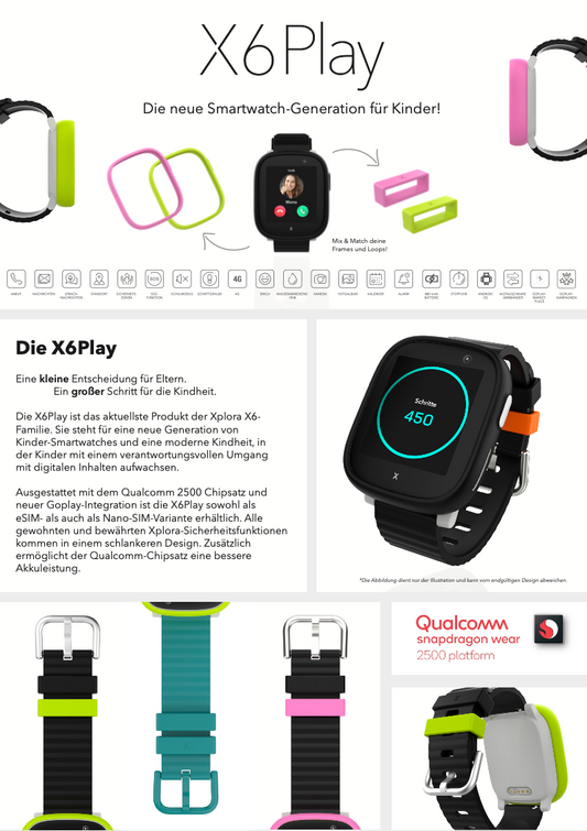 Xplora X6 Play Kinder Smartwatch 51mm