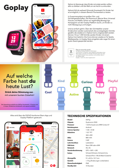 Xplora X6 Play Kinder Smartwatch 51mm
