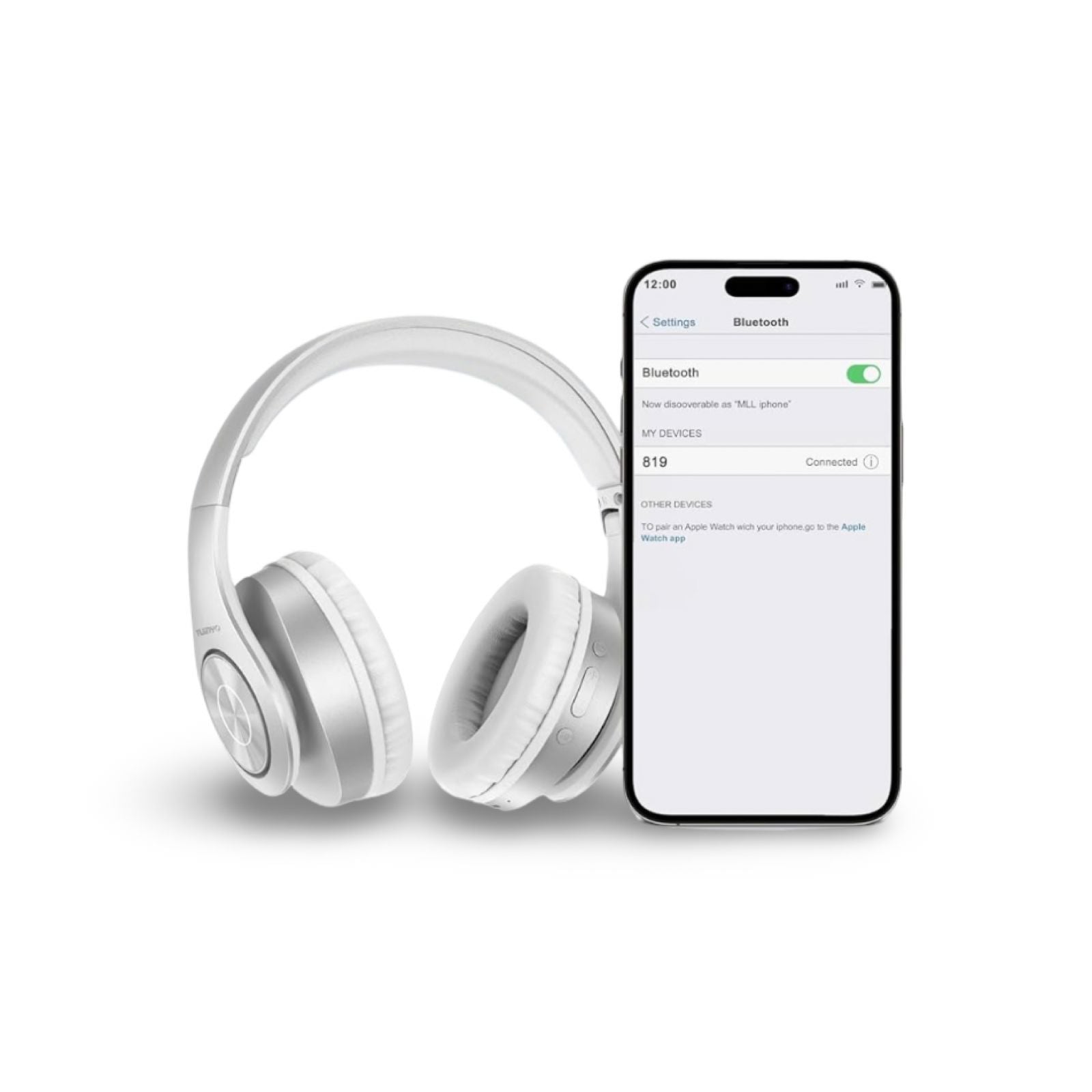 TUINYO Bluetooth-Kopfhörer in Silber