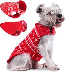 Weihnachtshunde Wintermantel - Festlicher Weihnachtsmantel für Hunde