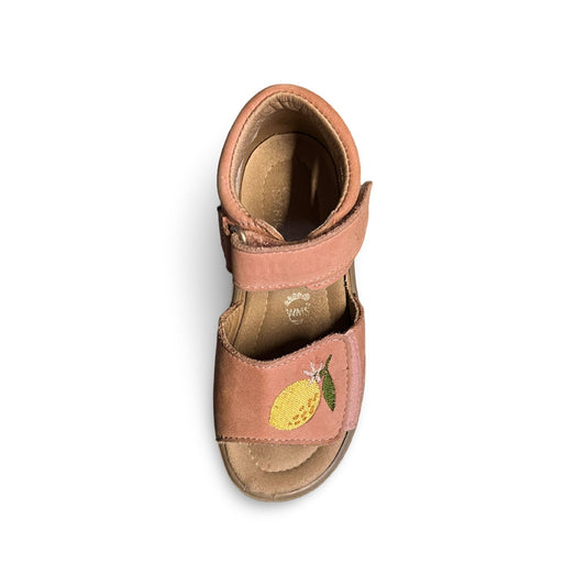 PEPINO by RICOSTA Lauflernschuh Sandalette mit Klett und Zitronenmotiv GR 25
