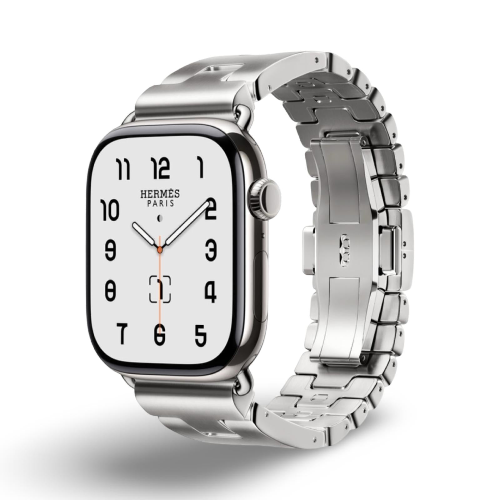 Apple Watch Hermès Series 11 Silber Titan GPS + Cellular, 46 mm Titangehäuse