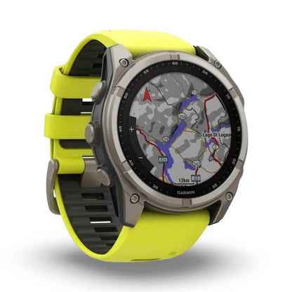 GARMIN Fenix 8 Solar Sapphire (51 mm, One Size, Silber, Titan, Titan)