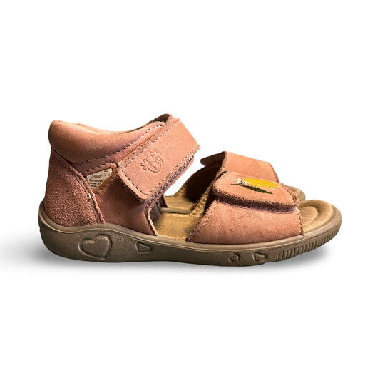 PEPINO by RICOSTA Lauflernschuh Sandalette mit Klett und Zitronenmotiv GR 25