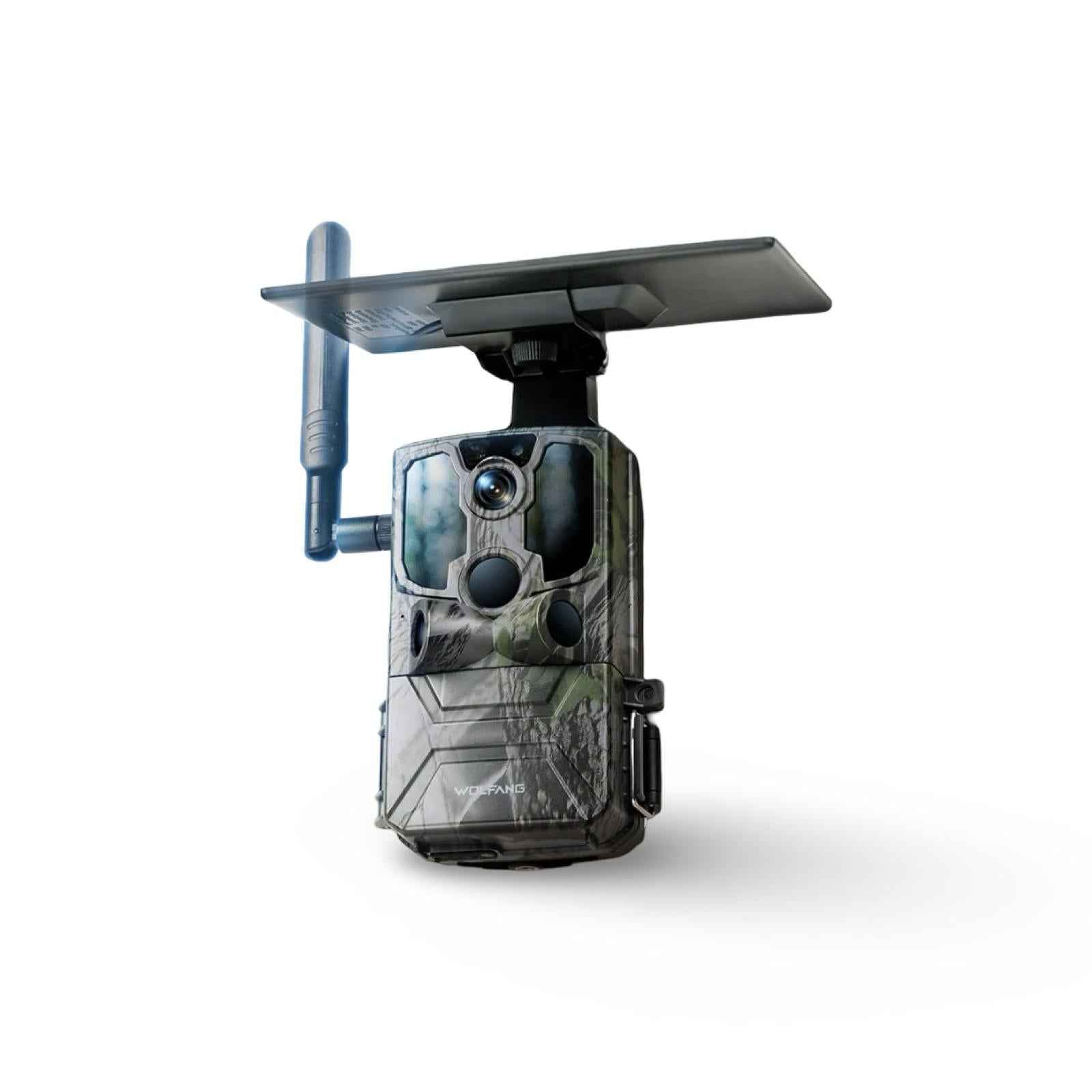 WOLFANG Solar Wildkamera WT04 mit Bewegungssensor u. Nachtsicht