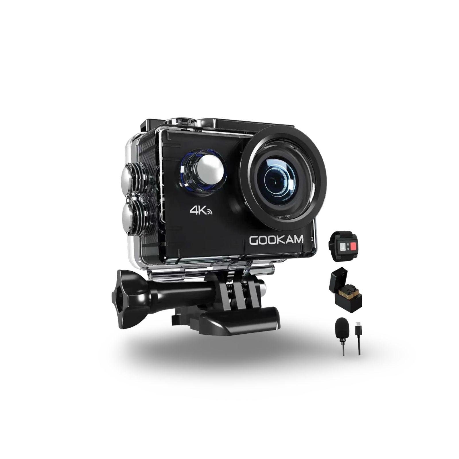 GOOKAM Unterwasserkamera 4K 20MP 40M
