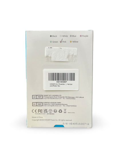 Veger Mini Power Bank Rosa 10000mAh