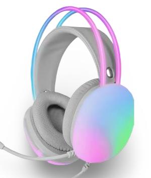 MARS GAMING MHGLOWP, Over-ear Gaming-Kopfhörer Pink