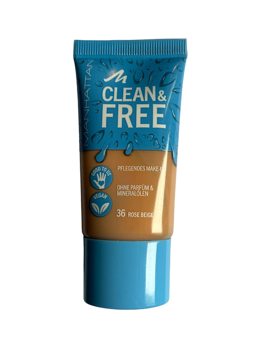 MANHATTAN Clean & Free Skin Tint Make-Up - 36 Rose Beige