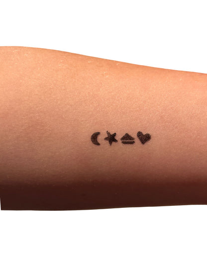 Rimmel London Ink Me Stamp Tattoo, 001 Black Heart