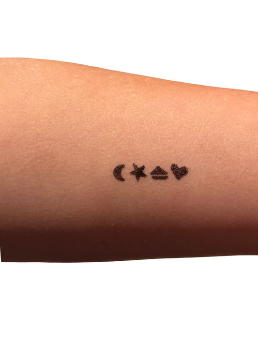 Rimmel London Ink Me Stamp Tattoo, 002 Black Star