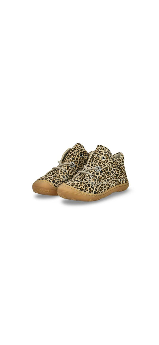 Pepino - Schnür-Lauflernschuhe Dots Leocino in desert, Gr. 21