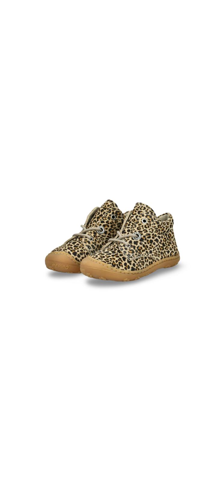 Pepino - Schnür-Lauflernschuhe Dots Leocino in desert, Gr. 21