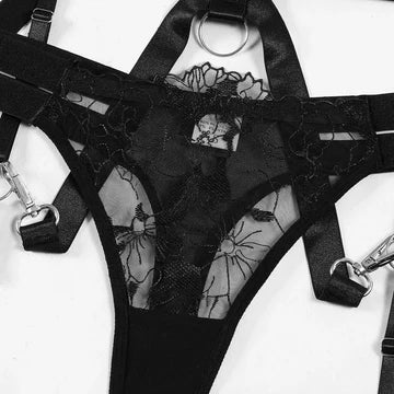 Luvinity Berlin ZEPHYRA 3-TEILIGES DESSOUS-SET Größe L