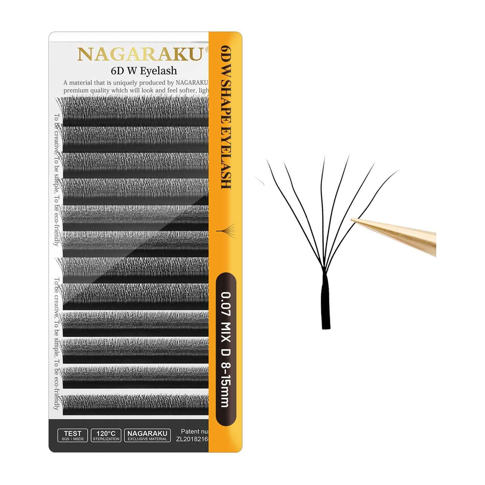 Wimpernverlängerung NAGARAKU 12 Reihen