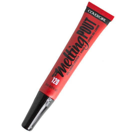 COVERGIRL MELTING POUT GEL LIQUID LIPSTICK RED 120 TAN-GEL-O