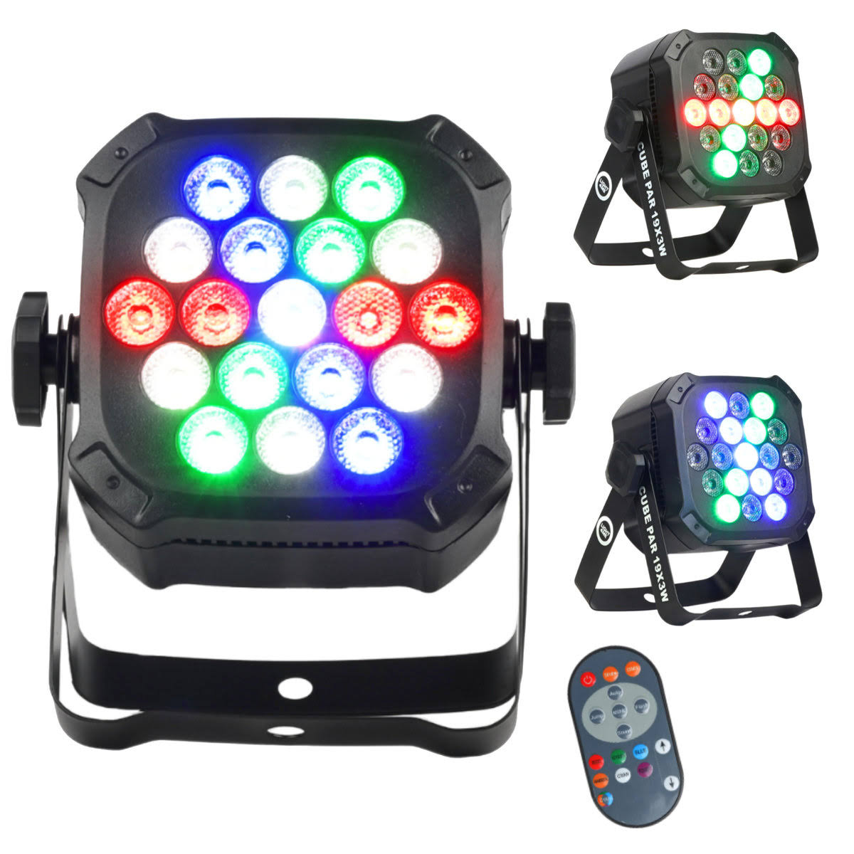 Light4Me CUBE PAR 19X3W RGBW LED Lichteffekt